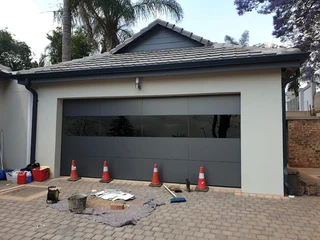 Cladded Aluminium Garage Doors