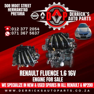 Renault Fluence 1.6 16v ( Engine ) For Sale
