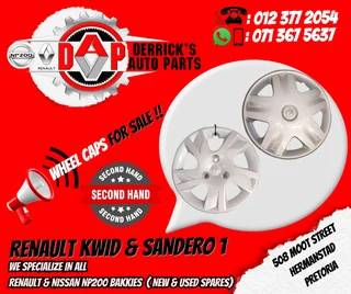 Sandero1/kwid( Second Hand Wheel Caps ) For Sale