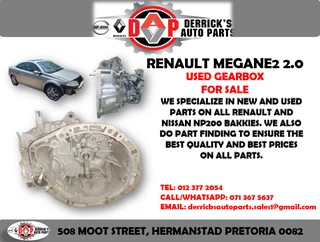 Renault Megane 2 2.0 Gearbox for sale