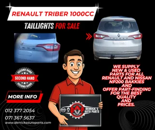 RENAULT TRIBER 1000CC SECOND HAND TAILLIGHTS ) FOR SALE
