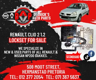Renault Clio 2 1.2 ( Second Hand Lockset ) For Sale
