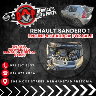 Renault Sandero 1 ( Second Hand Engine & Gearbox ) For Sale