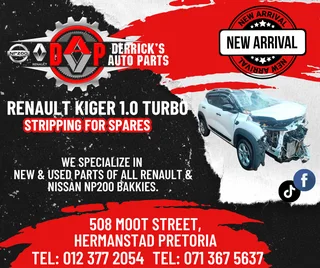 Renault Kiger 1.0 Turbo 2022 ( Stripping For Spares)