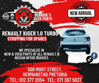 RENAULT KIGER 1.0 TURBO 2022 ( STRIPPING FOR SPARES)