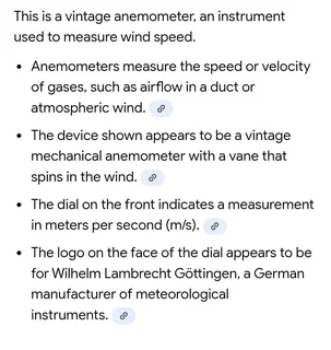 Vintage Anemometer