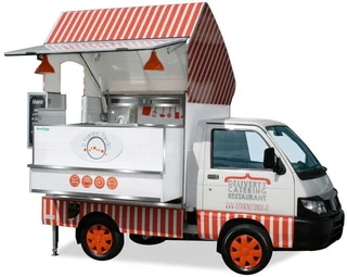 Drive through mobile coffee shop