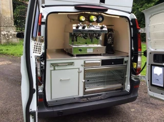 Drive through mobile coffee shop