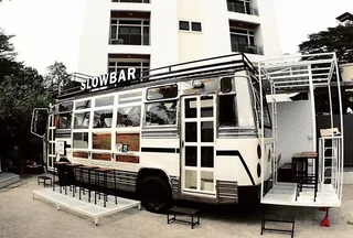 Drive through mobile coffee shop