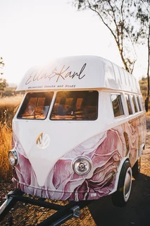 Vintage VW Splitty Kombi Replica Trailer. Your Ultimate Mobile Retail & Food Experience