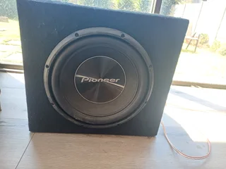 Pioneer Subwoofer 12 inch with slanted box