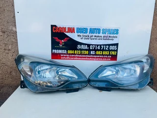 Opel Corsa D se left and right side headlight