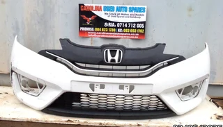 Honda Jazz front bumper with lower and upper grill