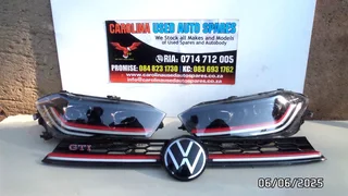 VW Polo GTi (IQ light) left and right side xenon headlight with grill (grill sold)