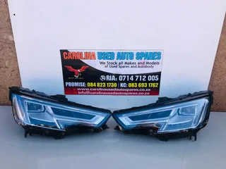 Audi A4 B9 left and right side xenon headlight