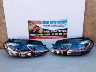 VW Golf 7.5 GTI left and right side LED xenon headlight