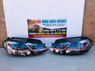 VW Golf 7.5 GTI left and right side LED xenon headlight