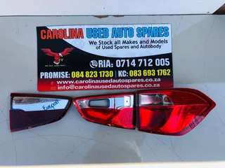 Ford Ecosport right side inner, outer and left side inner taillights