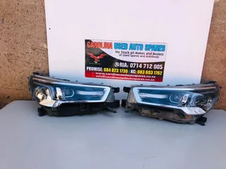 Toyota Hilux Legend RS left and right side chrome LED headlights