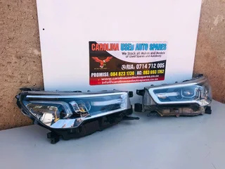 Toyota Hilux Legend RS left and right side chrome LED headlights