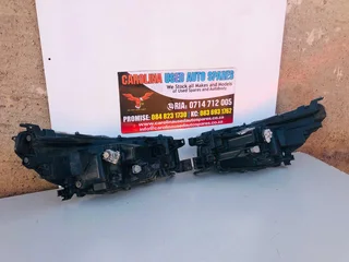 Toyota Hilux Legend RS left and right side chrome LED headlights