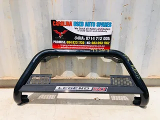 Toyota Hilux Legend 50 black nudge bar (replacement no brackets)