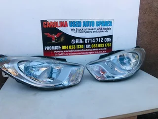 Hyundai i10 left and right side headlight