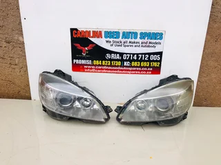Mercedes Benz W204 C180 C-class left and right side xenon headlight