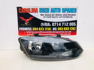 VW Polo 7 TSI black right side headlight