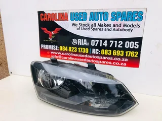 VW Polo 7 TSI black right side headlight