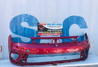 VW Polo 9 TSI hatchback front bumper with pdc holes