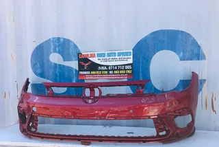 VW Polo 9 TSI hatchback front bumper with pdc holes