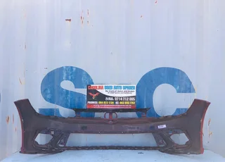 VW Polo 9 TSI hatchback front bumper with pdc holes