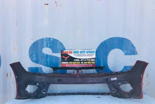 VW Polo 9 TSI hatchback front bumper with pdc holes