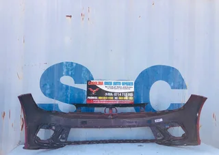 VW Polo 9 TSI hatchback front bumper with pdc holes