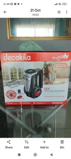 Decakila 16v Cordless Hand Mixer Kit