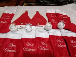 Personalised Xmas Baubles and Xmas Deco