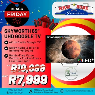 65&#34;Skyworth UHD QLED GOOGLE TV