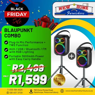 Blaupunkt Intensity Combo Party Speakers