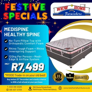 Healthy Spine Base Set and receive R1000 Trade in on your Old Bed