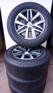 Set Of 4 Rims And Fairly Use Turez 26560.18 Dunlop Grandtrek For Gd6