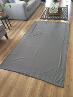 Grey Textured Eyelet Curtains