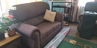 Brown fabric Lounge suite