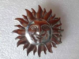 Belt Buckle - Silver Sun,  For Sale