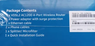 D-Link Fibre Ready Wireless AC1200 4-Port Modem Router For Sale