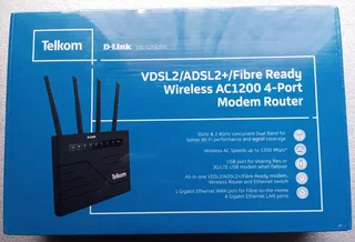 D-Link Fibre Ready Wireless AC1200 4-Port Modem Router For Sale