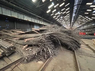 BH9 High Manganese Scrap Steel Round Bar, Hollow Drill-Steel Type, in Processed Dimensions of 5mm Di