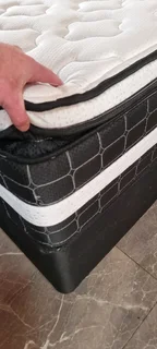 King Bed With Thick Heavy Duty Pillow Matress And Base R4500 Excellent Condition