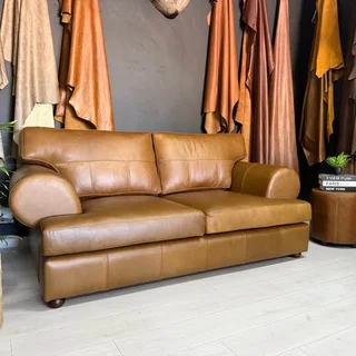 Brand New Genuine Leather Two/Three Seater in Wild Butterscotch R18995.00