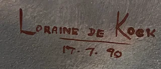 Cosmos Original Oil Painting by Loraine De Kock